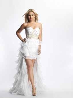 A-line Sweetheart Chiffon Asymmetrical Sleeveless Beading Prom Dresses
