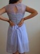 Sheath/Column Scoop Chiffon Short/Mini Lace Cocktail Dresses