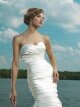 Trumpet/Mermaid Sweetheart Elastic Woven Satin Court Train Ruffles Wedding Dresses